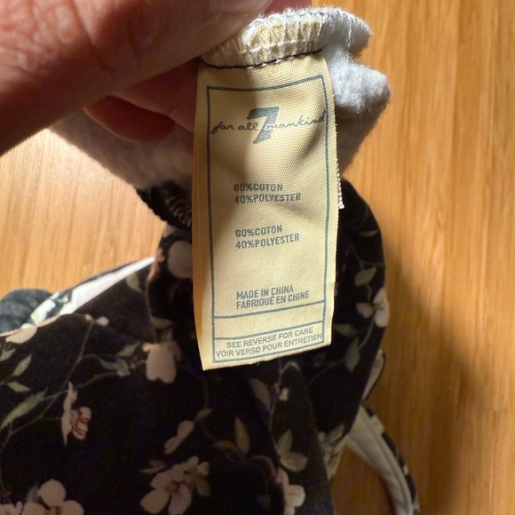 7 For All Mankind 12 M Toddler Girls Play Condition Floral Romper Denim Tee - Picture 6 of 13